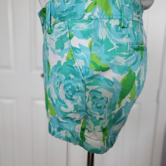 NWT Lilly Pulitzer Poolside Blue First Impression Callahan Short Sz 4 - Picture 3 of 13